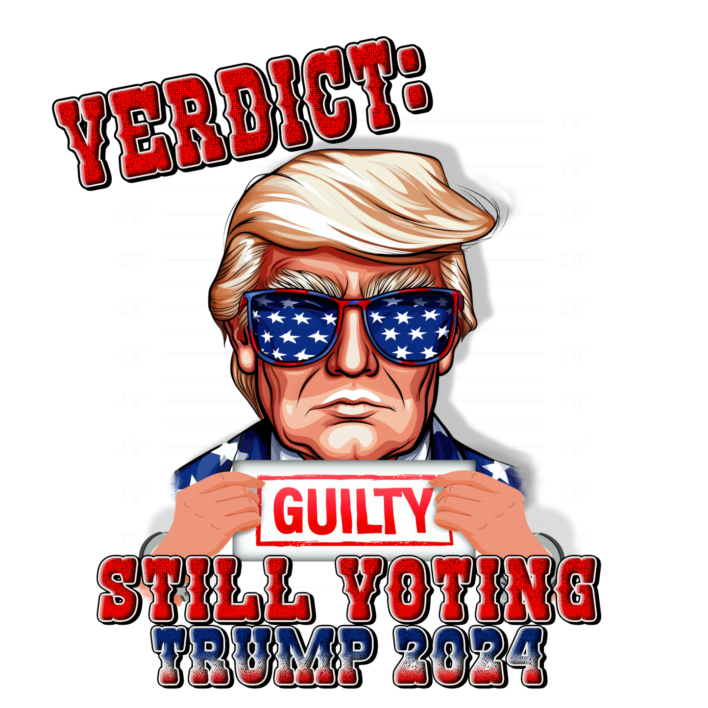 Trump DTF Gang Sheet featuring 4 designs!! 22x48 fits 10 adult designs