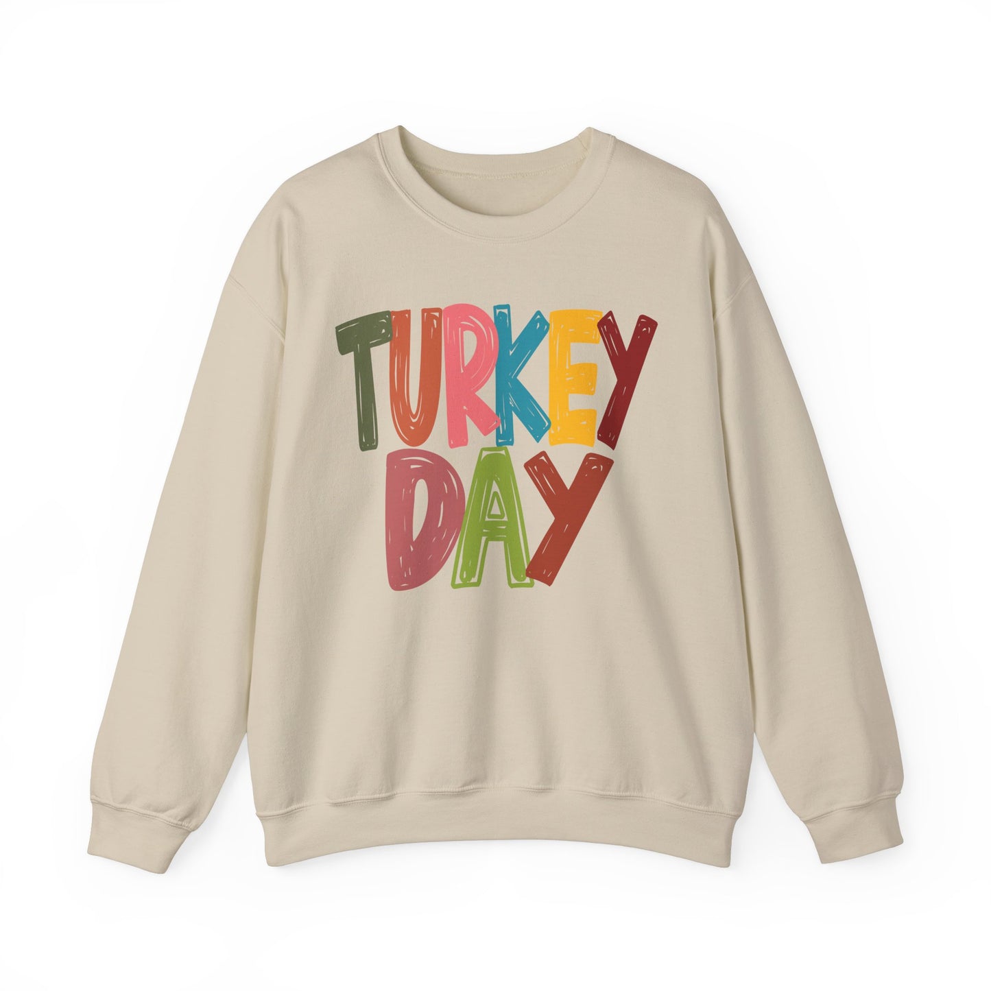 Turkey Day Thanksgiving Holiday Crewneck Sweatshirt