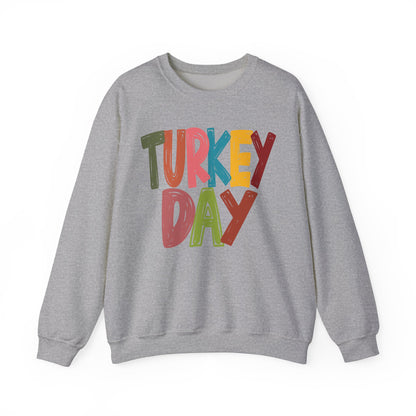 Turkey Day Thanksgiving Holiday Crewneck Sweatshirt