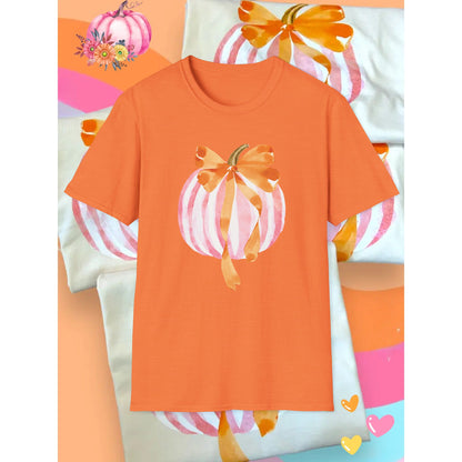 Pumpkin Ribbon Unisex T-Shirt