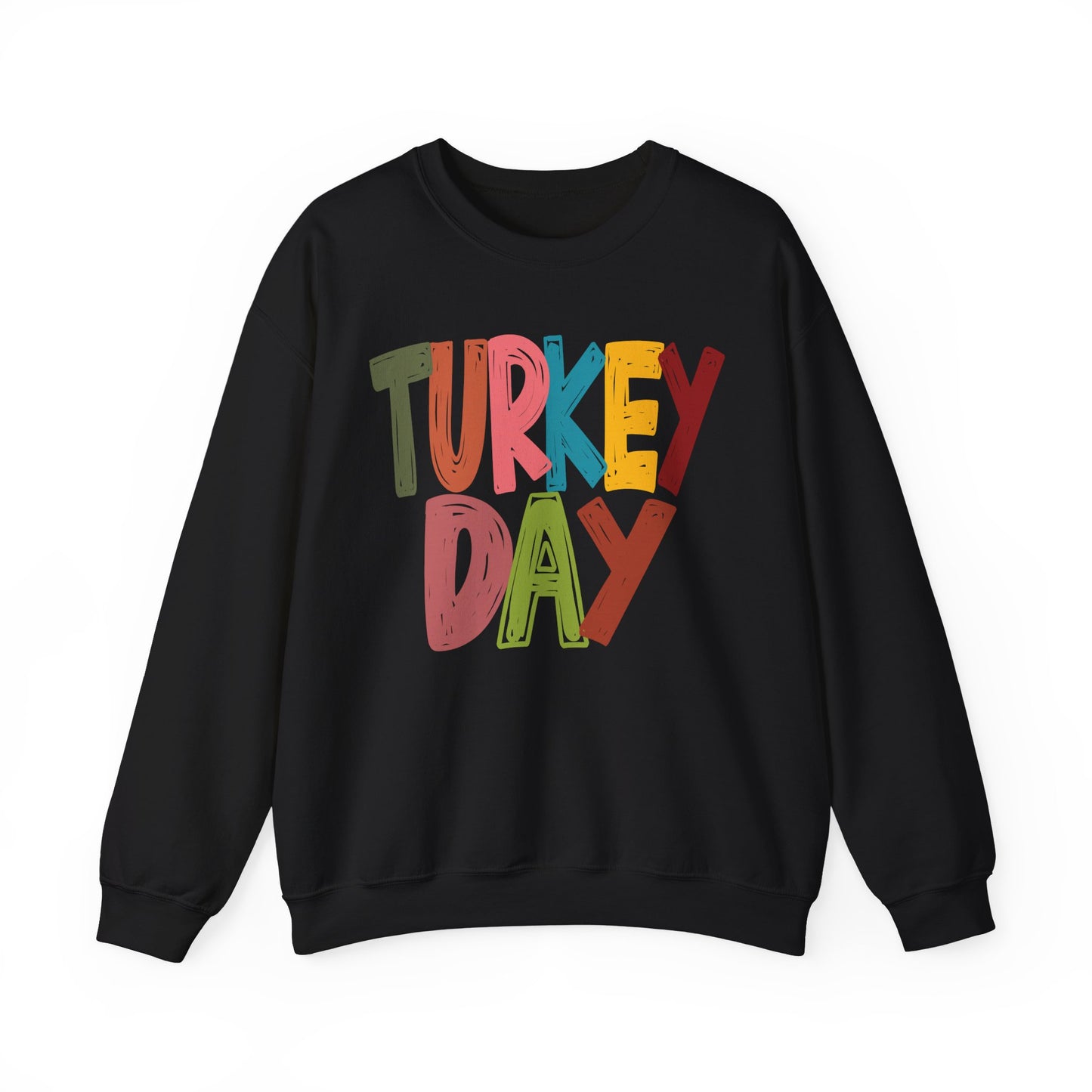 Turkey Day Thanksgiving Holiday Crewneck Sweatshirt