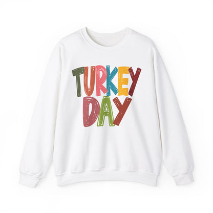 Turkey Day Thanksgiving Holiday Crewneck Sweatshirt