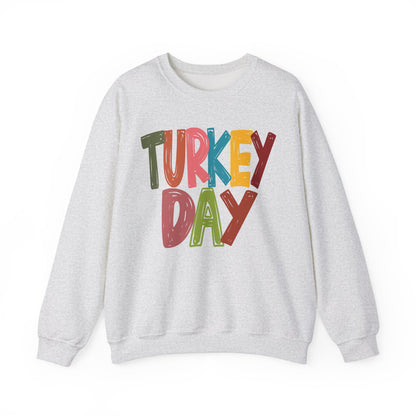 Turkey Day Thanksgiving Holiday Crewneck Sweatshirt