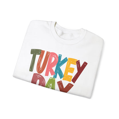 Turkey Day Thanksgiving Holiday Crewneck Sweatshirt