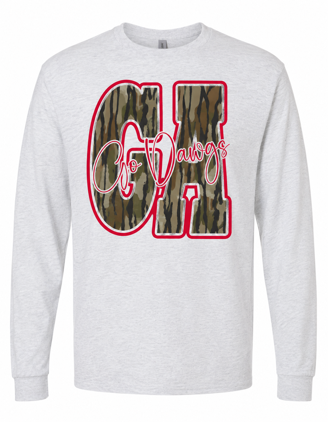 Unisex Camo Go Dawgs Graphic T-Shirt – Short Sleeve, Long Sleeve & Sweatshirt