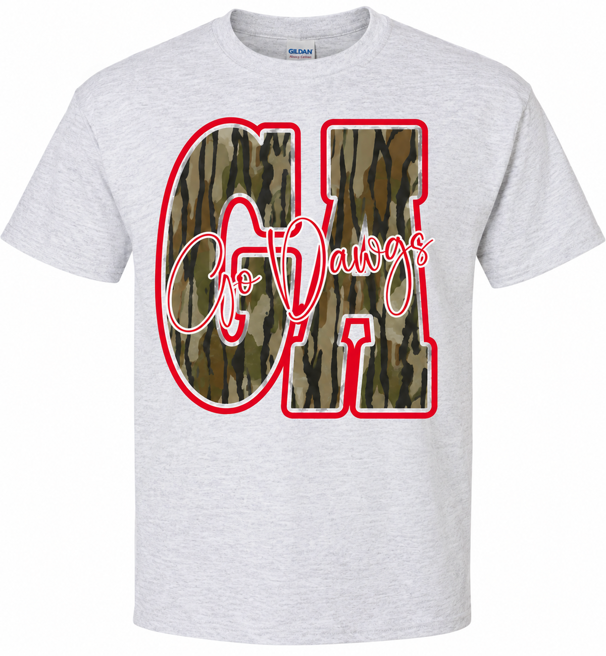 Unisex Camo Go Dawgs Graphic T-Shirt – Short Sleeve, Long Sleeve & Sweatshirt