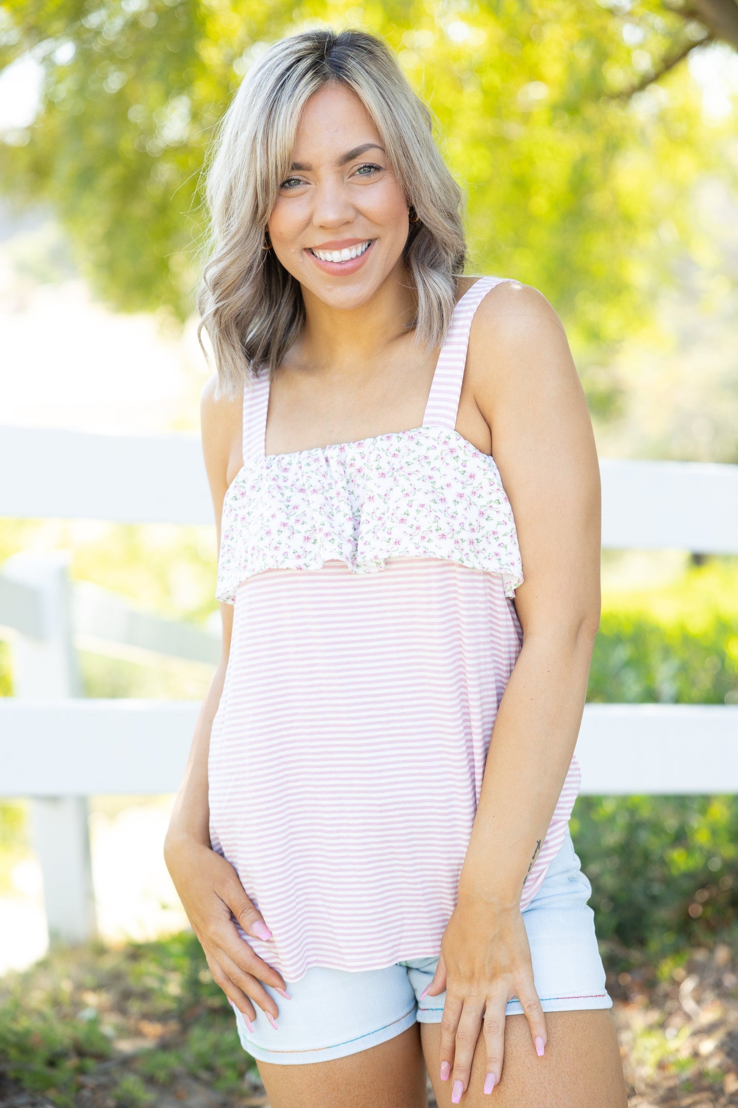 Alluring Ruffled Tank